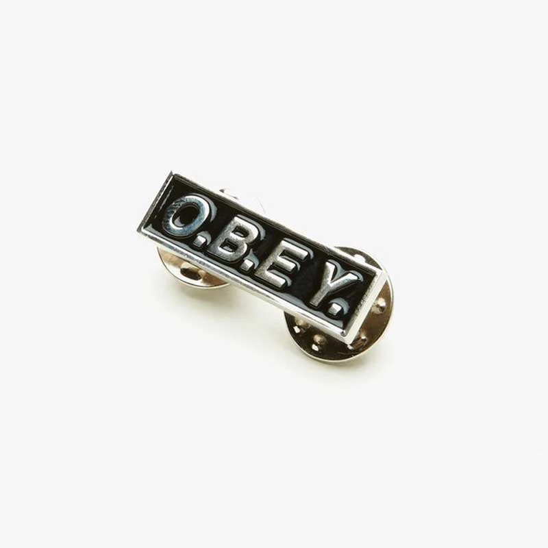 O.b.e.y. Pin Black - Spille E Accessori Streetwear Obey Clothing 2 O.b.e.y. Pin Black - Spille E Accessori Streetwear Obey Clothing - immagine 2
