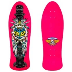 Tavola Da Skate Old School Powell Peralta Steve Saiz Totem Pink 10'' -Negozio Di Pattini powell peralta steve saiz totem pink skateboard deck 10 1