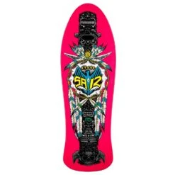 Tavola Da Skate Old School Powell Peralta Steve Saiz Totem Pink 10''