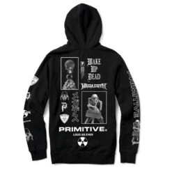 Felpa Primitive X Megadeth Loud Hood Black