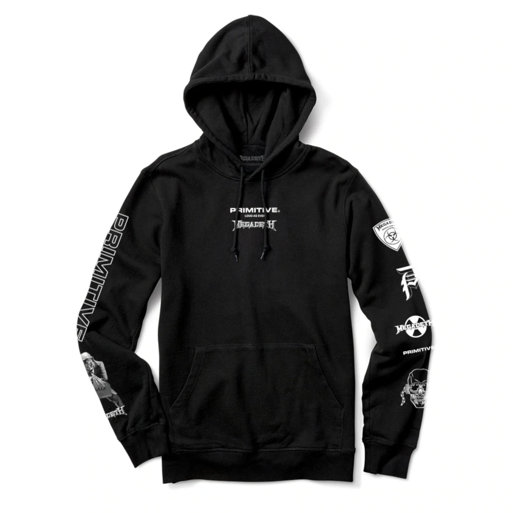 Felpa Primitive X Megadeth Loud Hood Black 2 Felpa Primitive X Megadeth Loud Hood Black - immagine 2