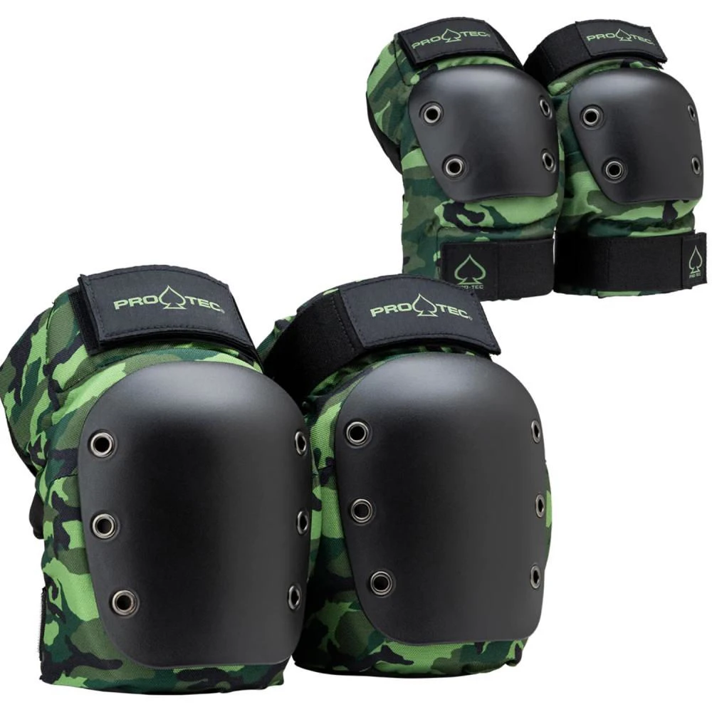 Set Gomitiere E Ginocchiere Pro-Tec Pads Street Knee Elbow Camo 1 Set Gomitiere E Ginocchiere Pro-Tec Pads Street Knee Elbow Camo