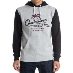 Felpa Quiksilver No Longer Hoody Light Grey Heather