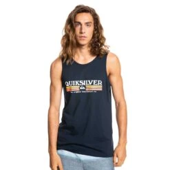 Canotta Quiksilver Lined Up Tank Navy Blazer -Negozio Di Pattini quiksilver lined up tank navy blazer 2