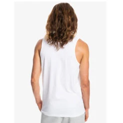 Canotta Quiksilver Lined Up Tank White -Negozio Di Pattini quiksilver lined up tank white 4