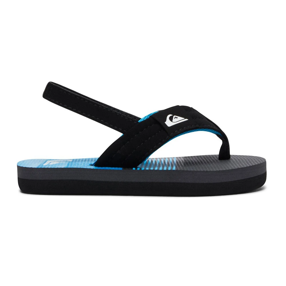 Quiksilver Toddlers Sandals Molokai Layback Toddler Black Grey Blue 2 Quiksilver Toddlers Sandals Molokai Layback Toddler Black Grey Blue - immagine 2