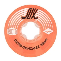 Ruote Ricta David Gonzalez Crystal Slix Clear Red 53MM