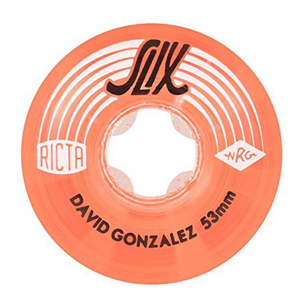 Ruote Ricta David Gonzalez Crystal Slix Clear Red 53MM 1 Ruote Ricta David Gonzalez Crystal Slix Clear Red 53MM