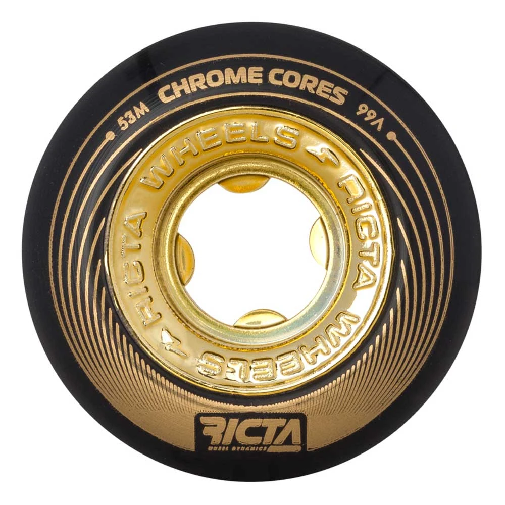 Ruote Da Skate Ricta Wheels Chrome Core Black Gold 53MM
