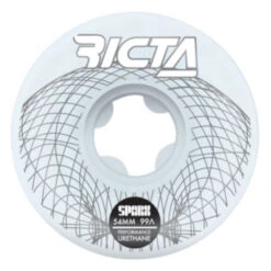 Ruote Da Skate Ricta Wheels Sparx Wireframe White 54MM