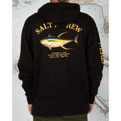 Felpa Salty Crew Ahi Mount Fleece Black 7 Felpa Salty Crew Ahi Mount Fleece Black -Negozio Di Pattini salty crew ahi mount fleece black 3