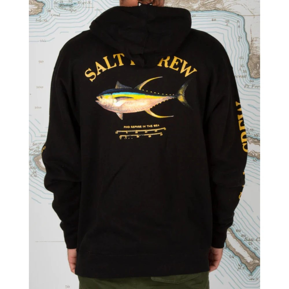 Felpa Salty Crew Ahi Mount Fleece Black 3 Felpa Salty Crew Ahi Mount Fleece Black - immagine 3