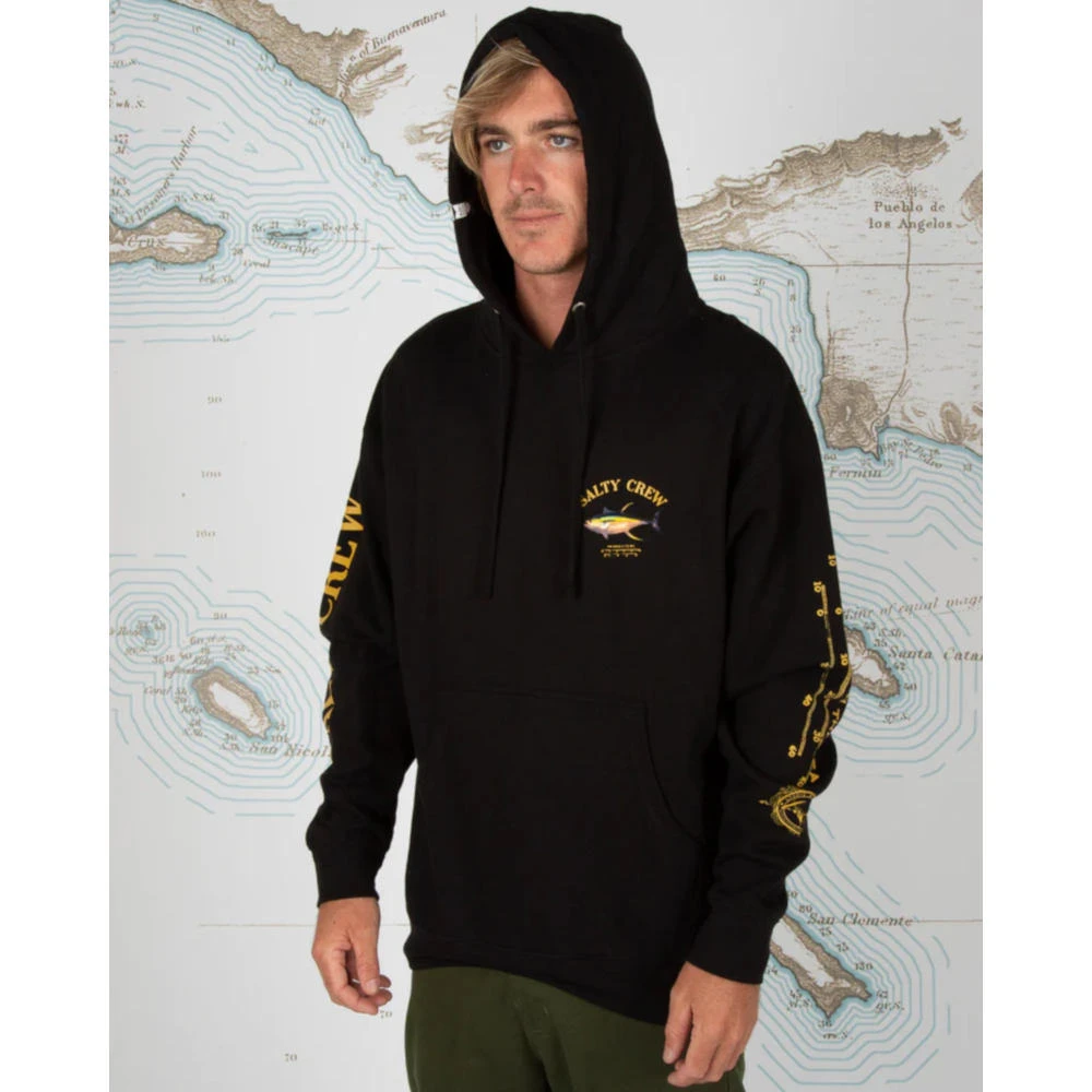 Felpa Salty Crew Ahi Mount Fleece Black 5 Felpa Salty Crew Ahi Mount Fleece Black - immagine 5