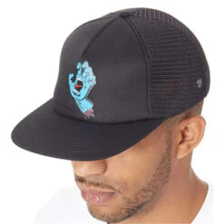 Cappellino Santa Cruz Classic Hand Mesh Black -Negozio Di Pattini santa cruz classic hand mesh black 2