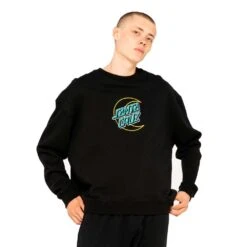 Felpa Santa Cruz Empty Moon Dot Crew Black -Negozio Di Pattini santa cruz empty moon dot crew black 3