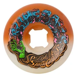 Ruote Santa Cruz Hairballs Wheels 50-50 White Orange 56MM