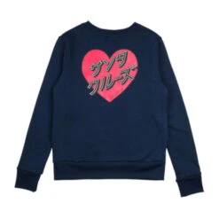 Felpa Santa Cruz Japanese Heart Crew Dark Navy