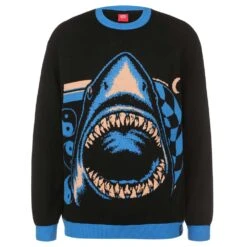 Felpa Santa Cruz Shark Trip Knit Crew Multi