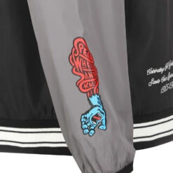 Giacca Santa Cruz Speed Wheels Celebration Jacket Black Grey -Negozio Di Pattini santa cruz speed wheels celebration jacket black grey 7