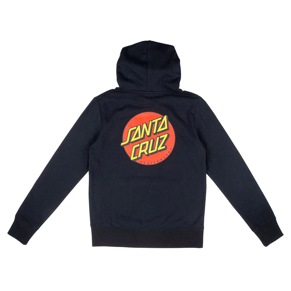 Felpa Santa Cruz Womens Classic Dot Hood Black 1 Felpa Santa Cruz Womens Classic Dot Hood Black