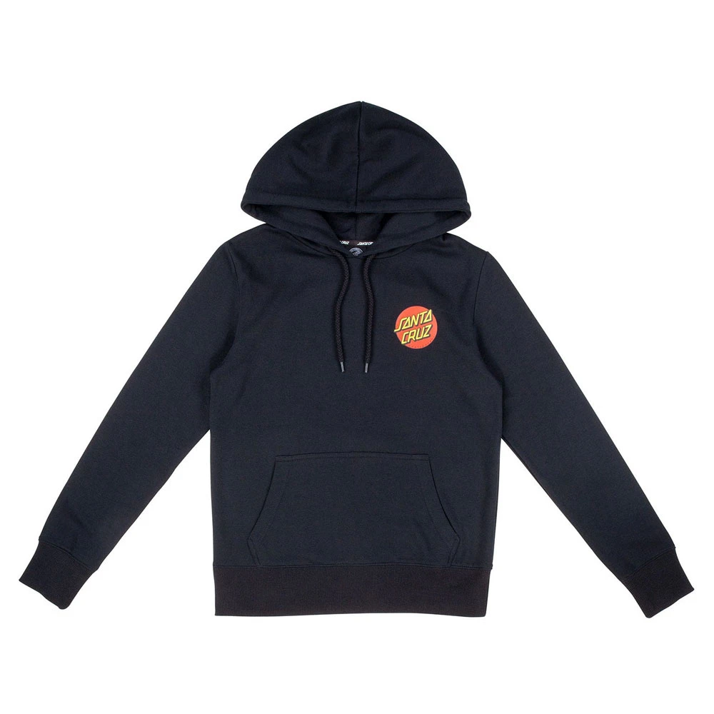 Felpa Santa Cruz Womens Classic Dot Hood Black 2 Felpa Santa Cruz Womens Classic Dot Hood Black - immagine 2