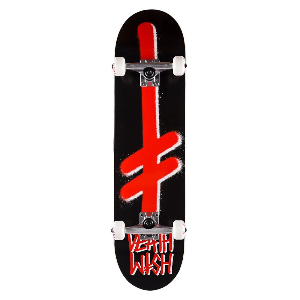 Skateboard Completo Deathwish Gang Logo Black Red 8.0'' 1 Skateboard Completo Deathwish Gang Logo Black Red 8.0''