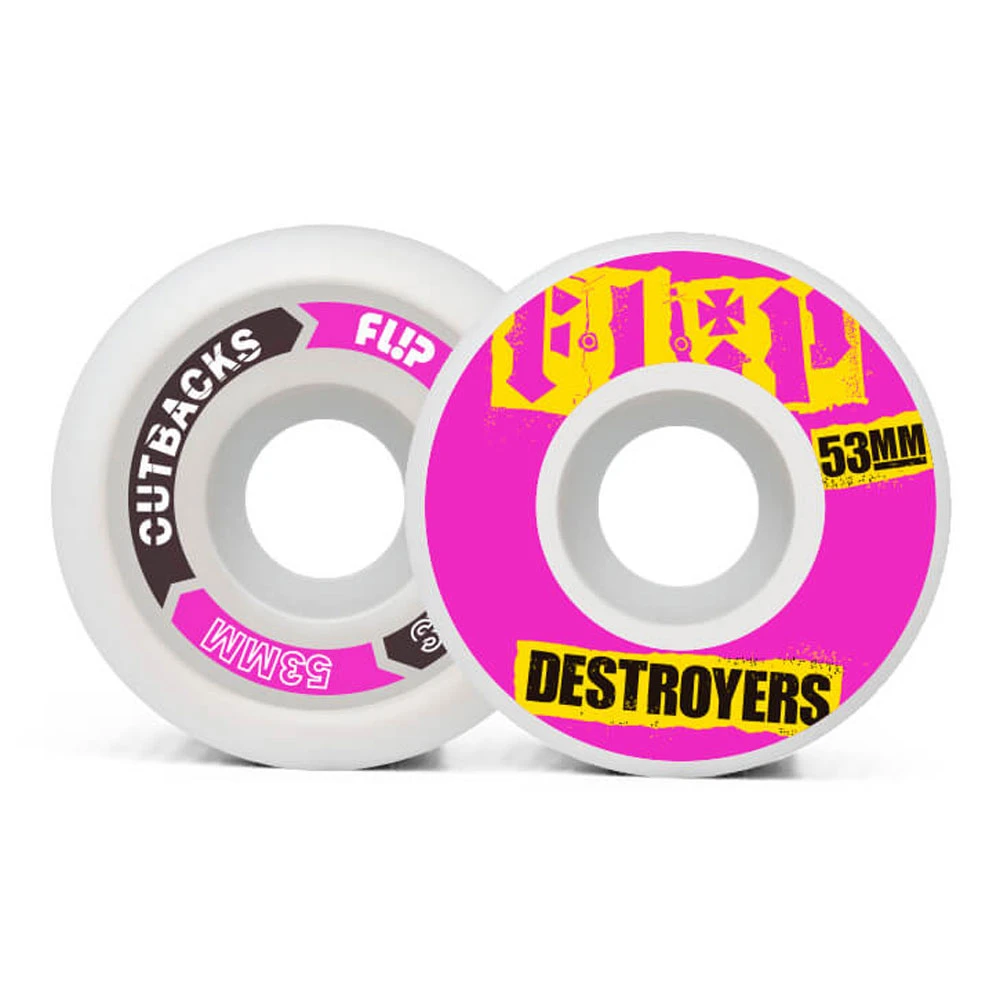 Ruote Da Skateboard Flip Wheels Cutback Pink 53MM 2 Ruote Da Skateboard Flip Wheels Cutback Pink 53MM - immagine 2