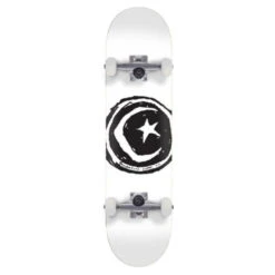 Skateboard Completo Foundation Star & Moon White 7.75''