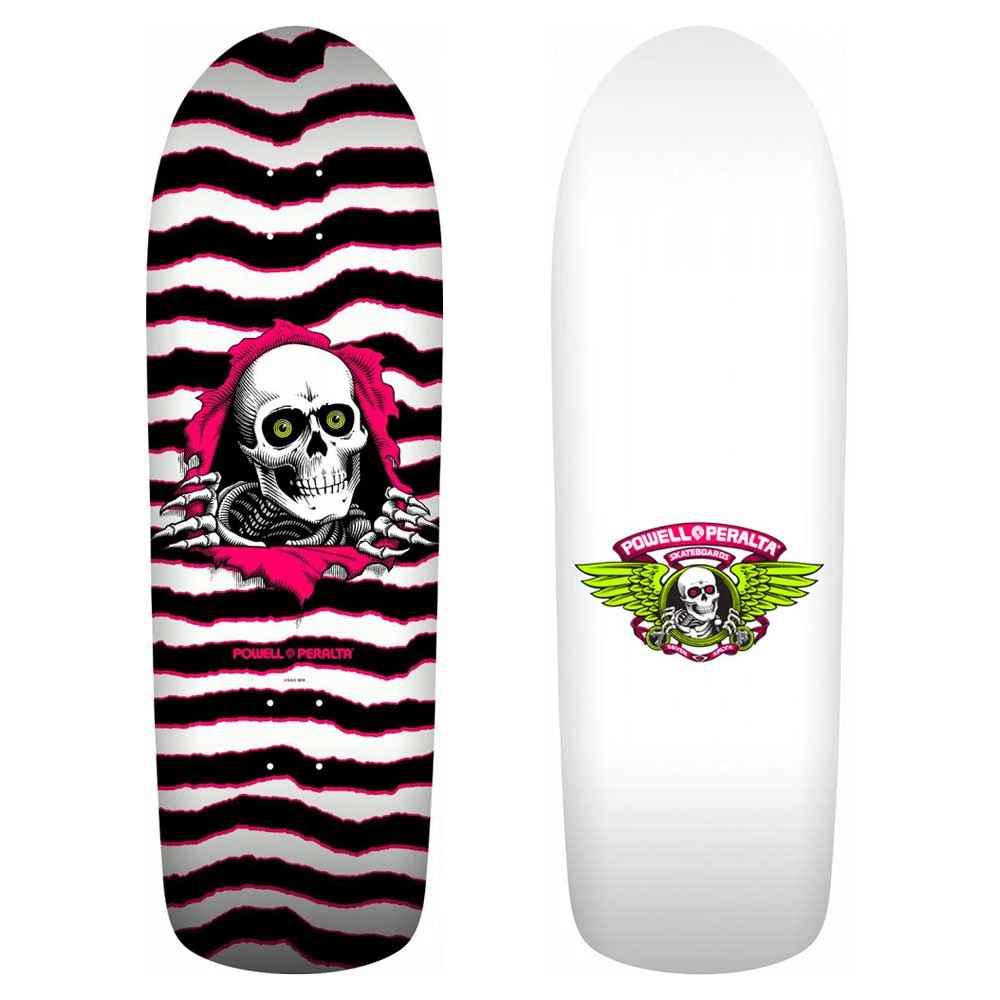 Tavola Skate Old School Powell Peralta Reissue Ripper White Pink 9.89'' 3 Tavola Skate Old School Powell Peralta Reissue Ripper White Pink 9.89'' - immagine 3