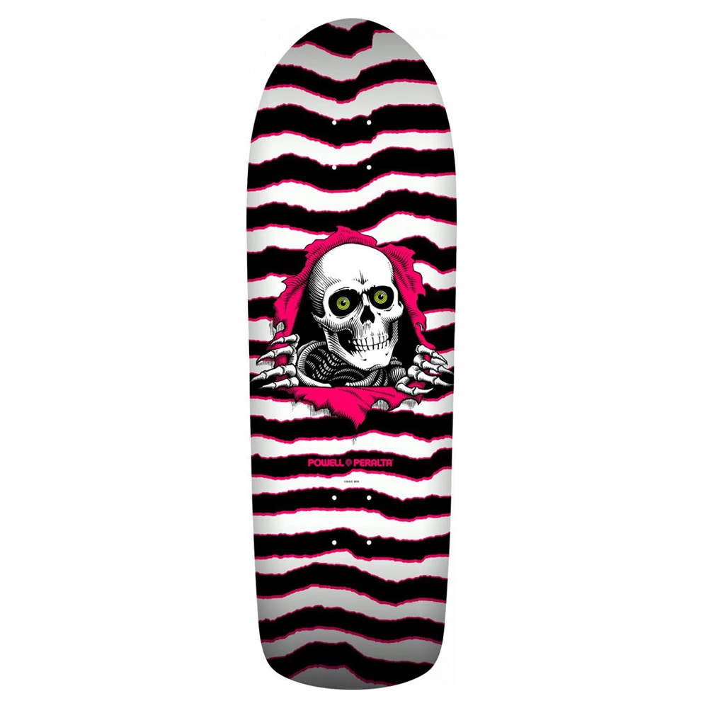 Tavola Skate Old School Powell Peralta Reissue Ripper White Pink 9.89'' 1 Tavola Skate Old School Powell Peralta Reissue Ripper White Pink 9.89''