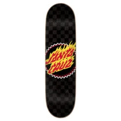 Tavola Da Skate Santa Cruz Team Flame Dot Check 7-Ply Birch 8.5''