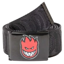 Cinta SpitFire Belt Bighead Fill Jacquad Swirl Black Red
