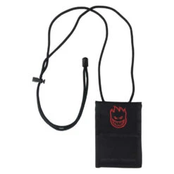 Portafogli SpitFire Bighead Lanyard Wallet Black Red Embroidery