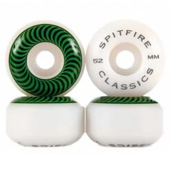 Ruote Da Skateboards SpitFire Classic Green 52MM -Negozio Di Pattini spitfire wheels classic 52 3