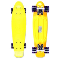 Penny Stereo Cruiser Vinyl Yellow Raw Purple 22.5''