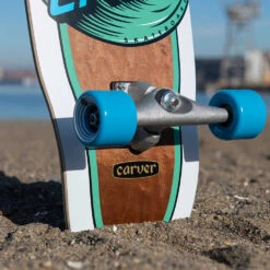 Surf Skate Santa Cruz Wave Dot Cut Back Cruzer Carver 29.95'' -Negozio Di Pattini surf skate santa cruz wave dot cut back cruzer carver 9 754
