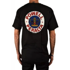 T-shirt Maniche Corte Powell Peralta Supreme Black 9 T-shirt Maniche Corte Powell Peralta Supreme Black -Negozio Di Pattini t shirt powell peralta supreme black 5