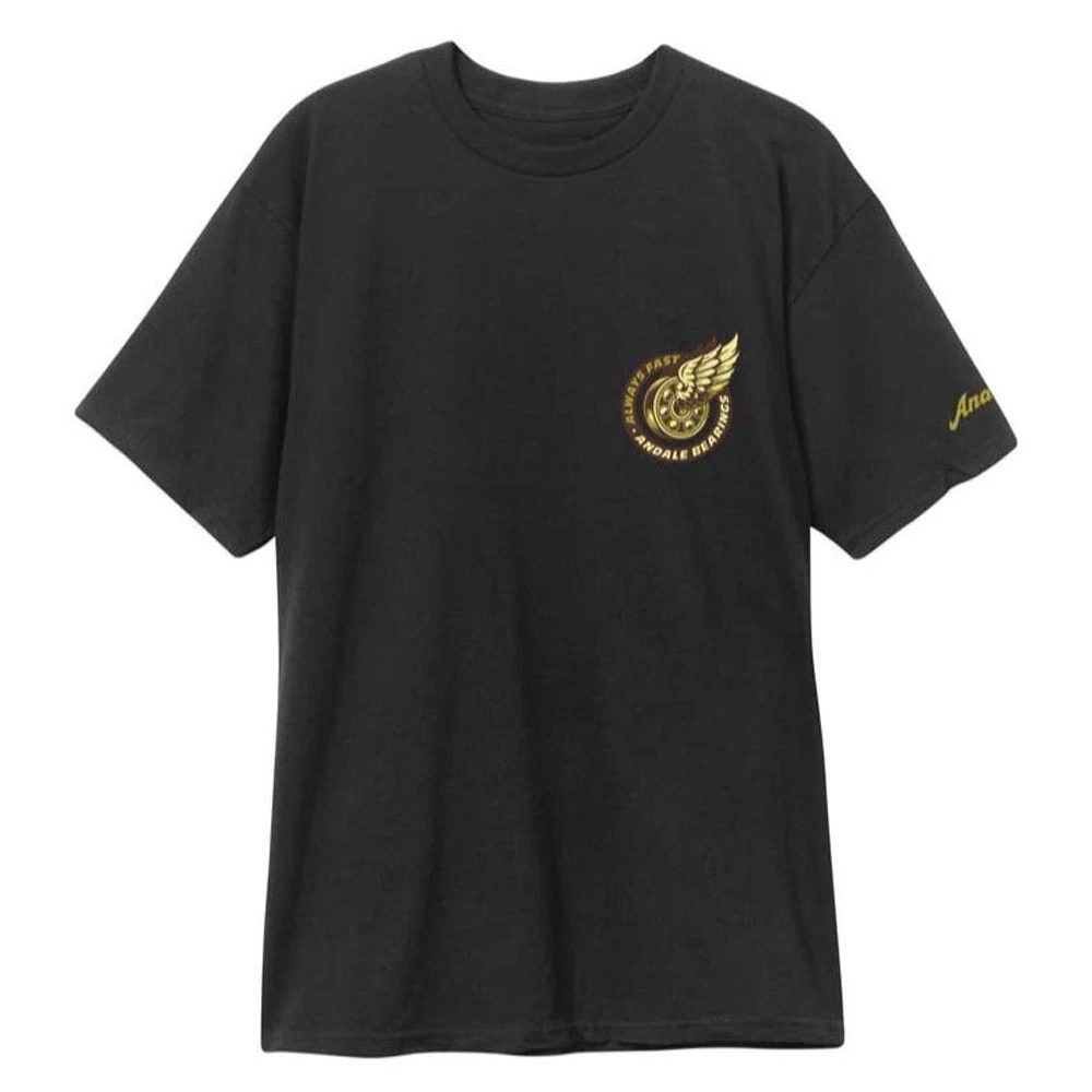 T-shirt Andale Bearings Excel Premium Black 2 T-shirt Andale Bearings Excel Premium Black - immagine 2