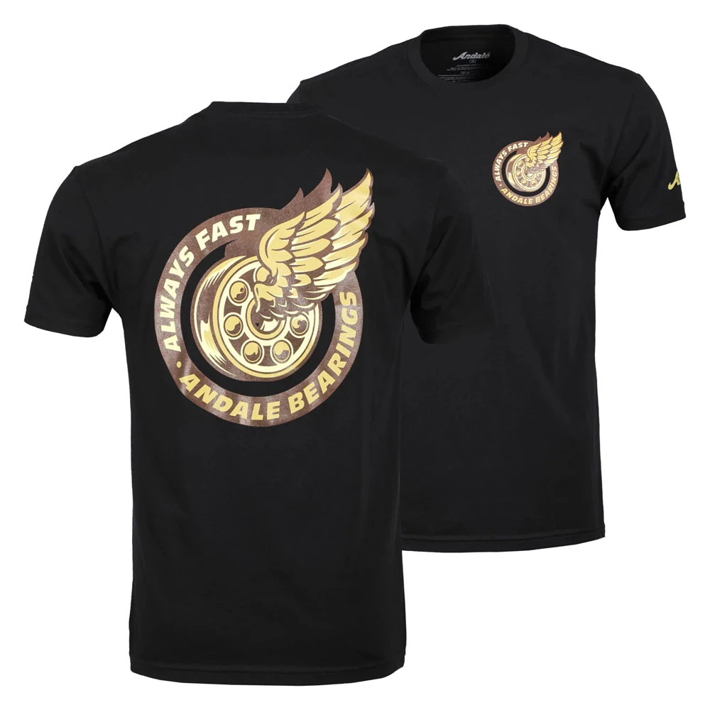 T-shirt Andale Bearings Excel Premium Black 3 T-shirt Andale Bearings Excel Premium Black - immagine 3