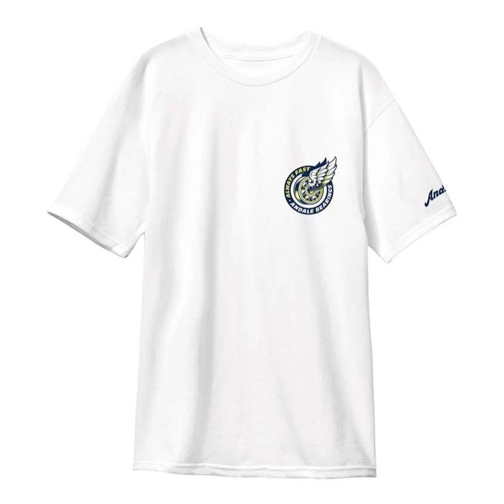 T-shirt Andale Bearings Excel Premium White 2 T-shirt Andale Bearings Excel Premium White - immagine 2