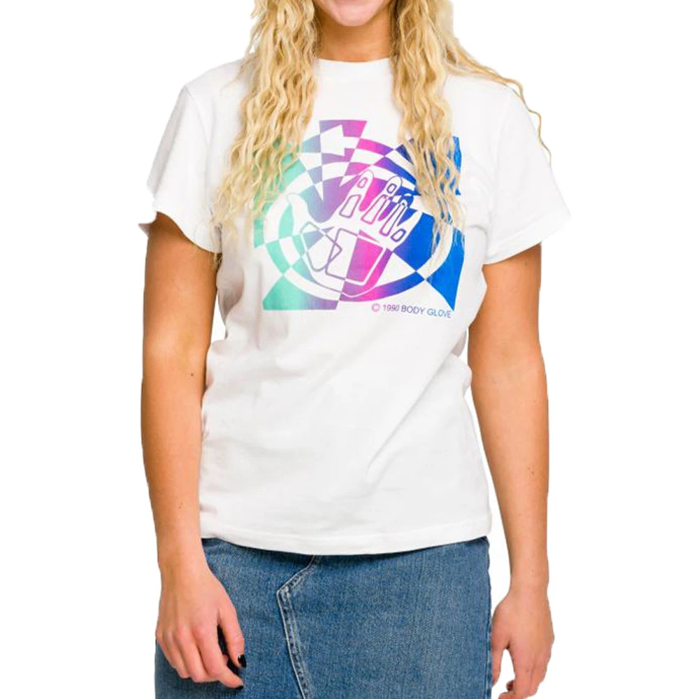 T-Shirt Body Glove Womens Tee Fragmented White 1 T-Shirt Body Glove Womens Tee Fragmented White