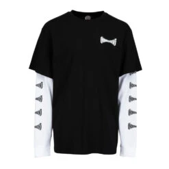 T-Shirt Longsleeve Independent Metal Span Black White