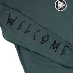 T-shirt Longsleeve Welcome Sloth Garment Dyed Sprut -Negozio Di Pattini t shirt longsleeve welcome sloth garment dyed sprut 4