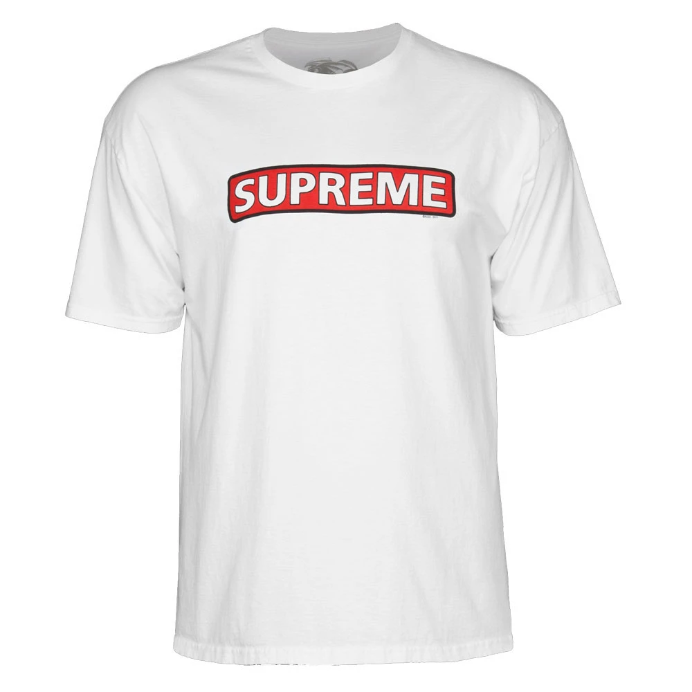 T-shirt Maniche Corte Powell Peralta Supreme White 1 T-shirt Maniche Corte Powell Peralta Supreme White
