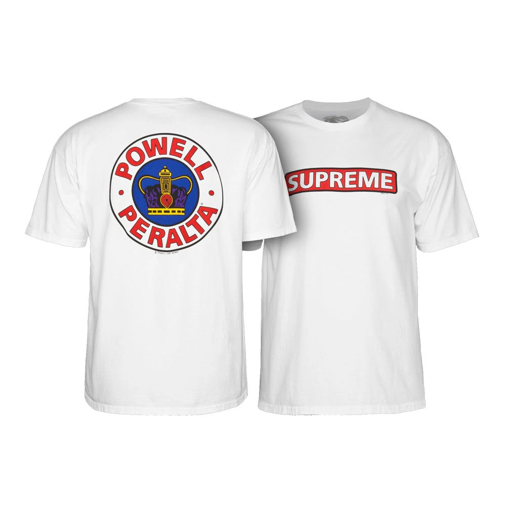 T-shirt Maniche Corte Powell Peralta Supreme White 3 T-shirt Maniche Corte Powell Peralta Supreme White - immagine 3