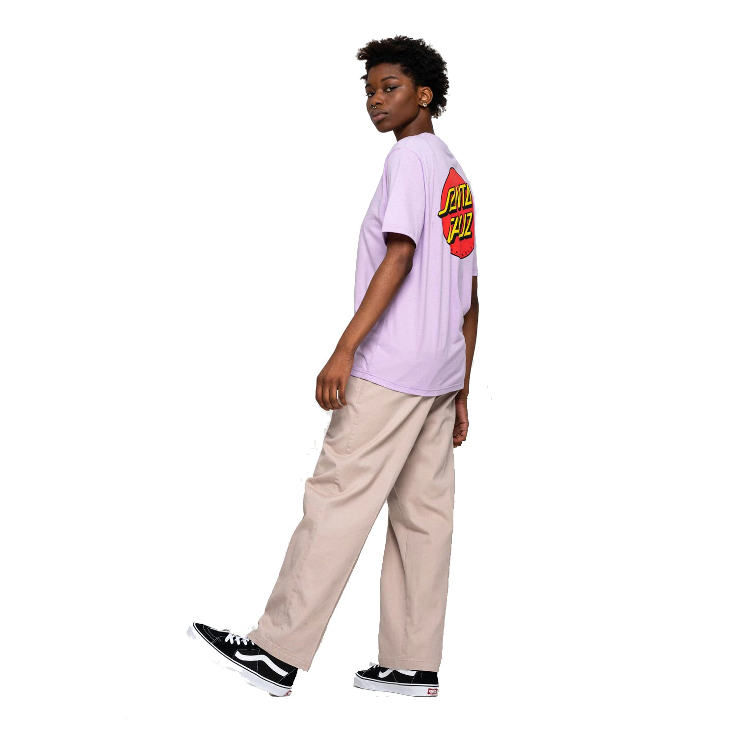 T-shirt Santa Cruz Classic Dot Chest Lilac 5 T-shirt Santa Cruz Classic Dot Chest Lilac - immagine 5