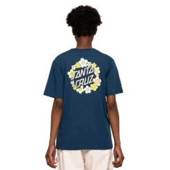 T-shirt Santa Cruz Ditsy Dot French Navy 7 T-shirt Santa Cruz Ditsy Dot French Navy -Negozio Di Pattini t shirt santa cruz ditsy dot french navy 3