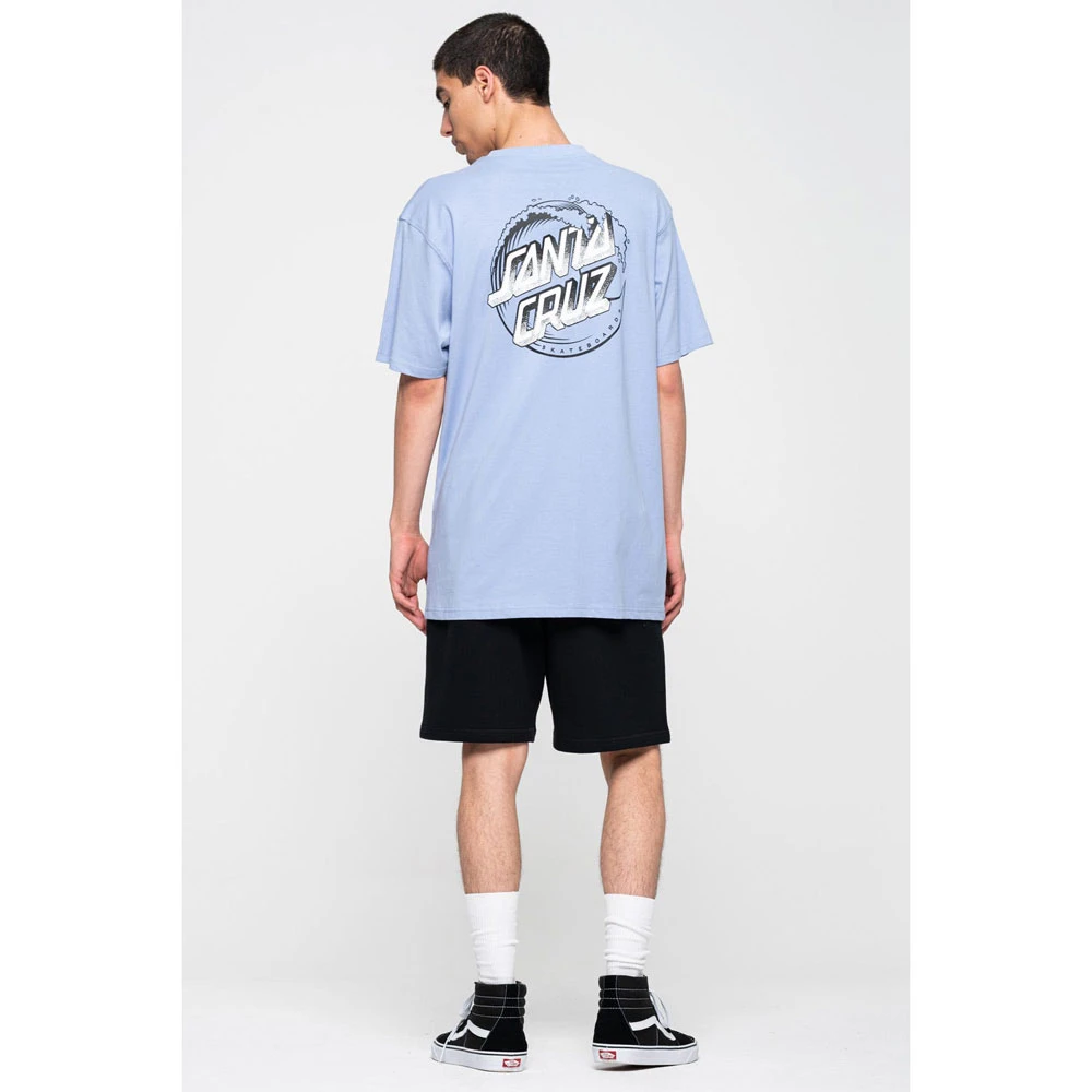T-shirt Santa Cruz Stipple Wave Dot Iris Blue 5 T-shirt Santa Cruz Stipple Wave Dot Iris Blue - immagine 5