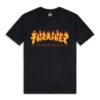 T-shirt Thrasher Godzilla Flame Tee Black