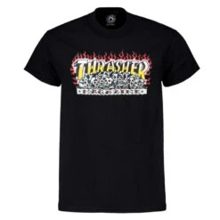 T-shirt Thrasher Krak Skulls Tee Black